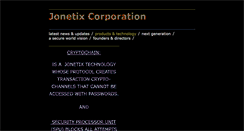 Desktop Screenshot of jonetix.com